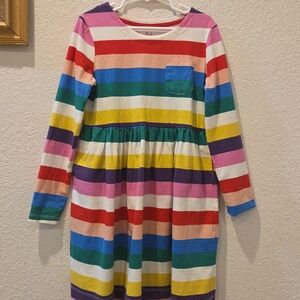 Mini Boden Multicolor Striped Kids Dress